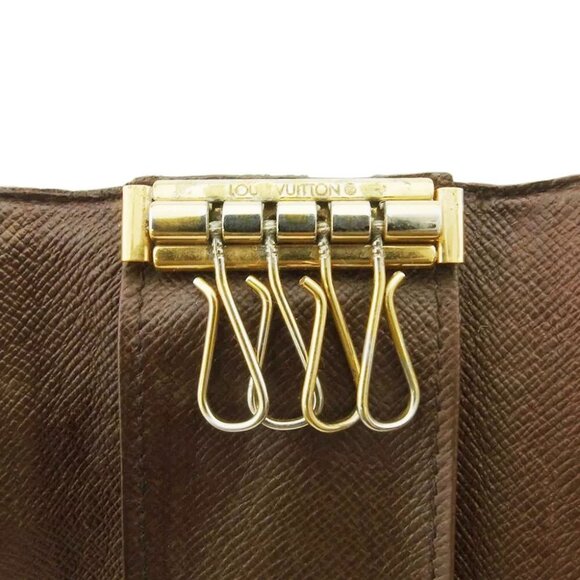 LOUIS VUITTON Key Case Damier Ebene Authentic Used - Picture 7 of 9